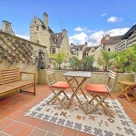Ferienwohnung Studio Avec Terrasse - Centre Historique Caen Exterior foto